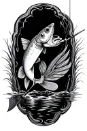 bonefish fly fishing tattoo design idea