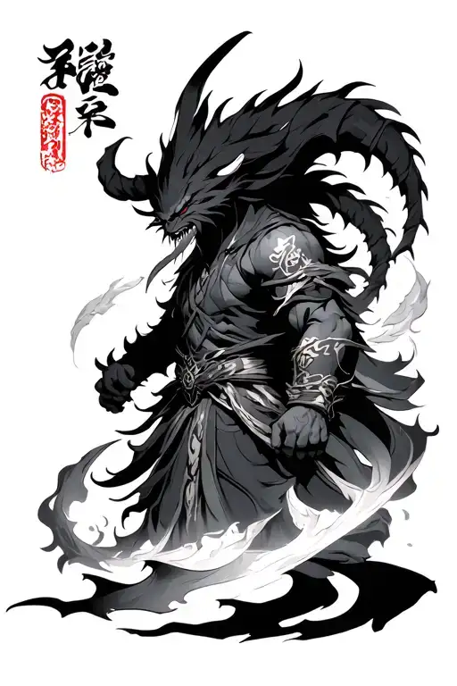 rengoku demon slayer tattoo design idea