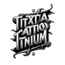 "TITANIUM " words tattoo design idea
