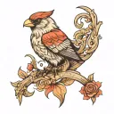 behold a son tattoo design idea