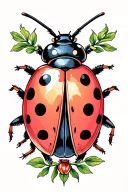 ladybug tattoo design idea