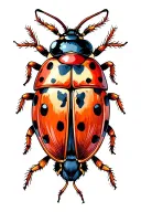 ladybug tattoo design idea