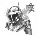 daft punk tattoo design idea