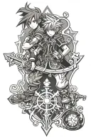 kingdom hearts tattoo design idea