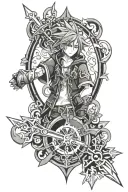 kingdom hearts tattoo design idea