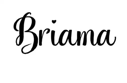 "Brianna" tattoo design idea