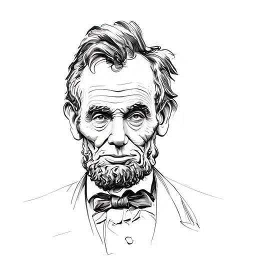 abraham lincoln tattoo design idea
