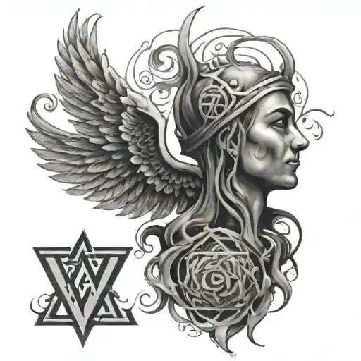 Yahweh tattoo design idea