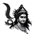 Shiva Krishna tattoo design idea