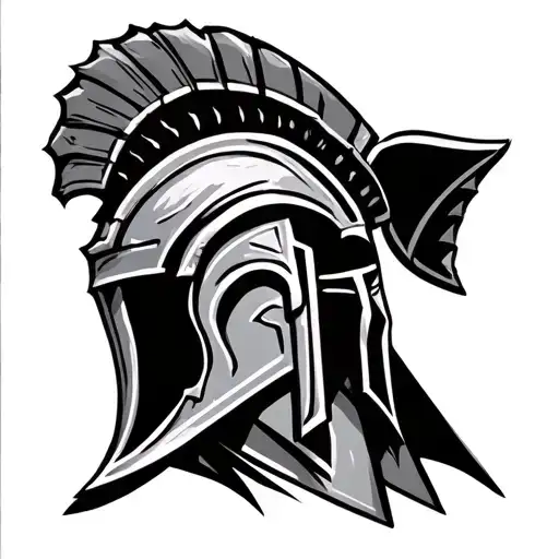 Greek Spartan tattoo design idea