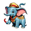 Dumbo tattoo design idea