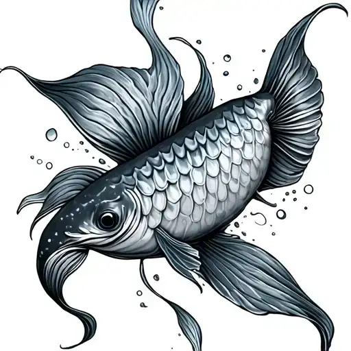 the little mermaid eels tattoo design idea