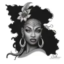 Oshun tattoo design idea