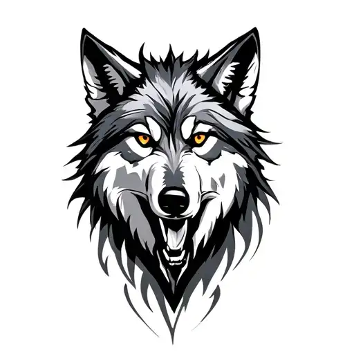 Sigma Wolf tattoo design idea
