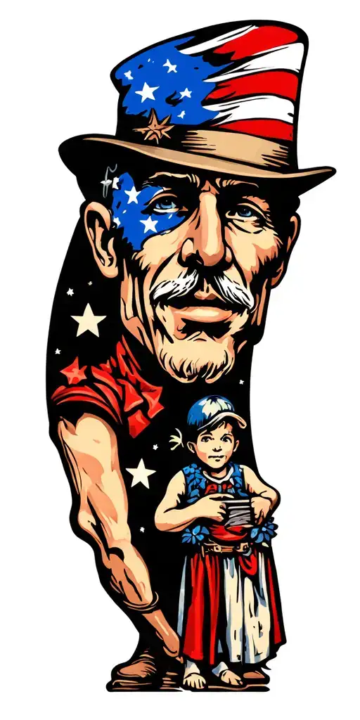 remember dad and brother tattoo design idea