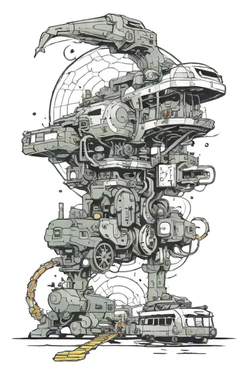 The universe of subway and stalker games tattoo design idea