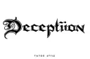 "Deception" tattoo design idea