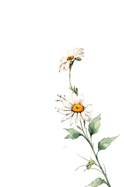 black eye susan flower tattoo design idea