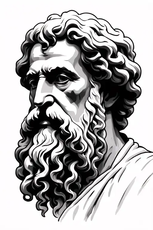 philosophy seneca aristoteles decscard tattoo design idea