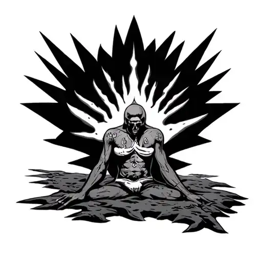 Burning Man tattoo design idea