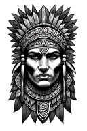 "Elias Sofia Jacob" Aztec symbols tattoo design idea