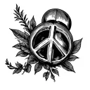 If you want peace with the Parabellum " tattoo design idea