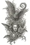 gustave dore arts inspired tattoo featuring tattoo design idea
