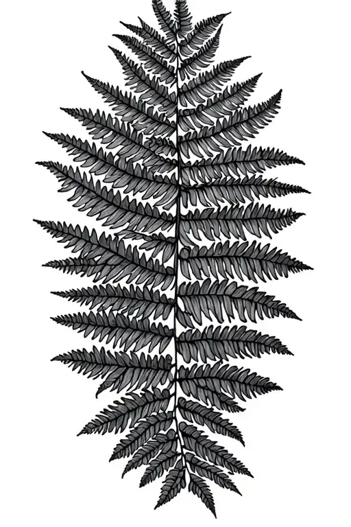 Cedar Tree Branch, Fern Tree tattoo design idea