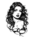 Prostitute tattoo design idea