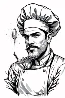 Chef tension inside tattoo design idea