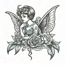 pixie for my grandma tattoo design idea