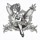 pixie for my grandma tattoo design idea