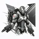 Mass Effect tattoo design idea