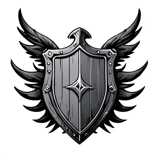 Shield with VII-XIII-MMIV, XI-V-MMX, and IX-XXVI-MMXV tattoo design idea