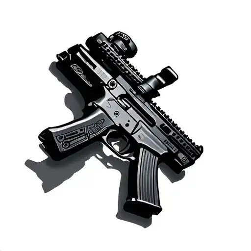 AR15 tattoo design idea