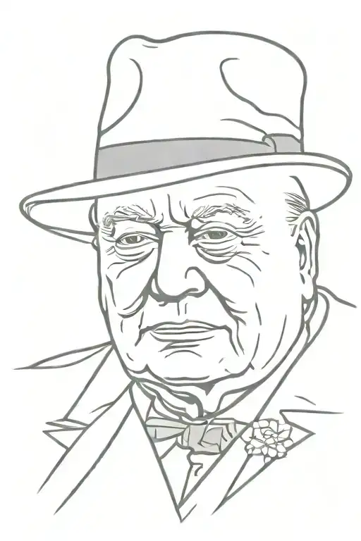 winston churchill tattoo design idea