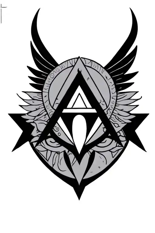 hermetic symbols tattoo design idea