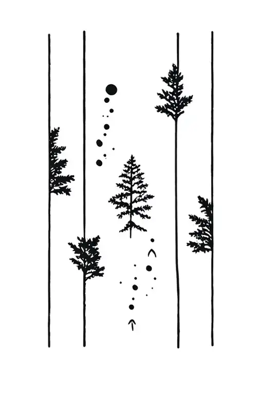 nature capitalism tattoo design idea