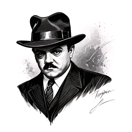 Al Capone tattoo design idea