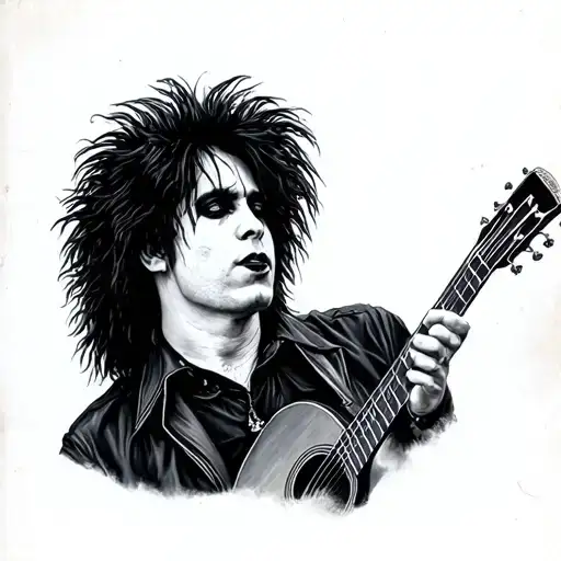 Robert smith in American trad tattoo design tattoo design idea