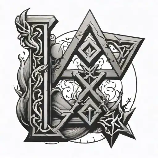 3 runes law,mind and fire from runescape tattoo design idea
