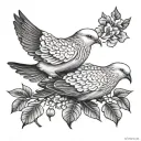 3 Doves tattoo design idea