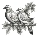 3 Doves tattoo design idea
