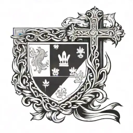 croatian flag and christ  tattoo design idea