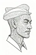 gentlemans face with tattoos tattoo design idea