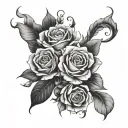 Victoria X Jacqueline tattoo design idea