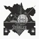stranger things tattoo design idea