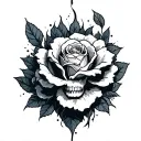 Oil tattoo design idea