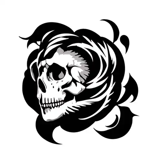 Stencil tattoo design idea