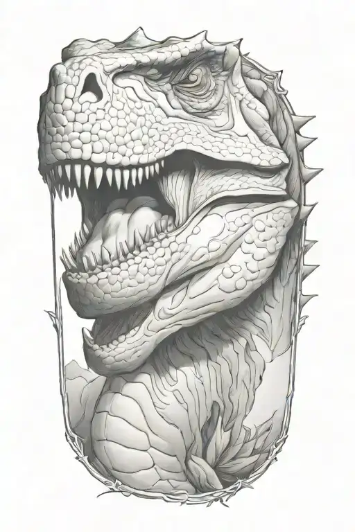 dino tattoo design idea